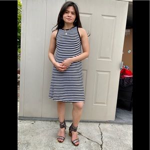 Soft basic stripe dress